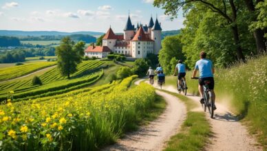 découvrez notre circuit à vélo électrique en vallée de la loire, alliant nature et éco-tourisme. profitez d'hébergements éco-labellisés et explorez la région à votre rythme avec des vélos cargo adaptés à toute la famille. une aventure respectueuse de l'environnement pour des souvenirs inoubliables !
